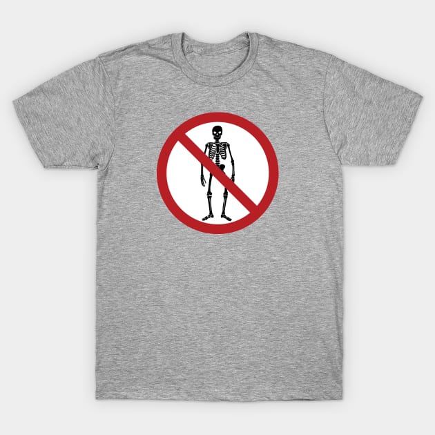 No Skeletons Allowed T-Shirt by andyjhunter